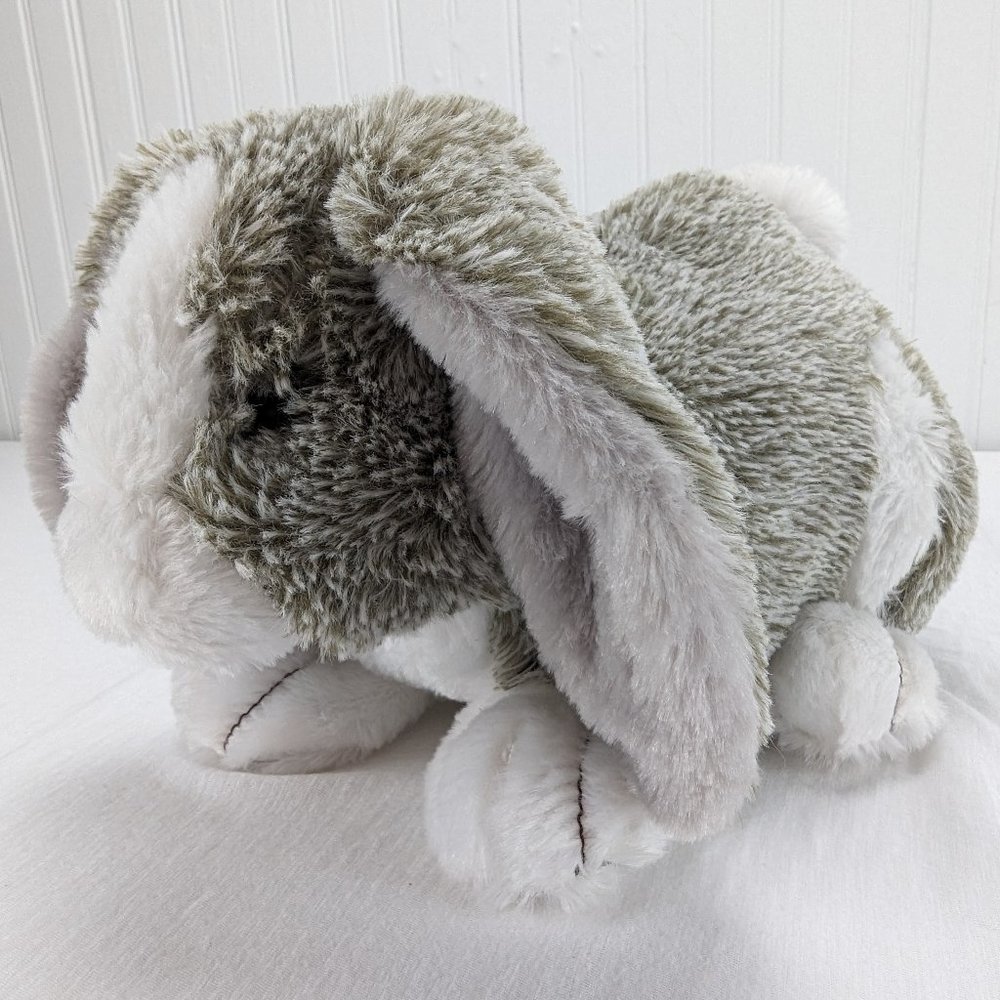 Best Made Toys Bunny Rabbit Plush Brown Gray White 6" Tall Stuffed Animal Easter